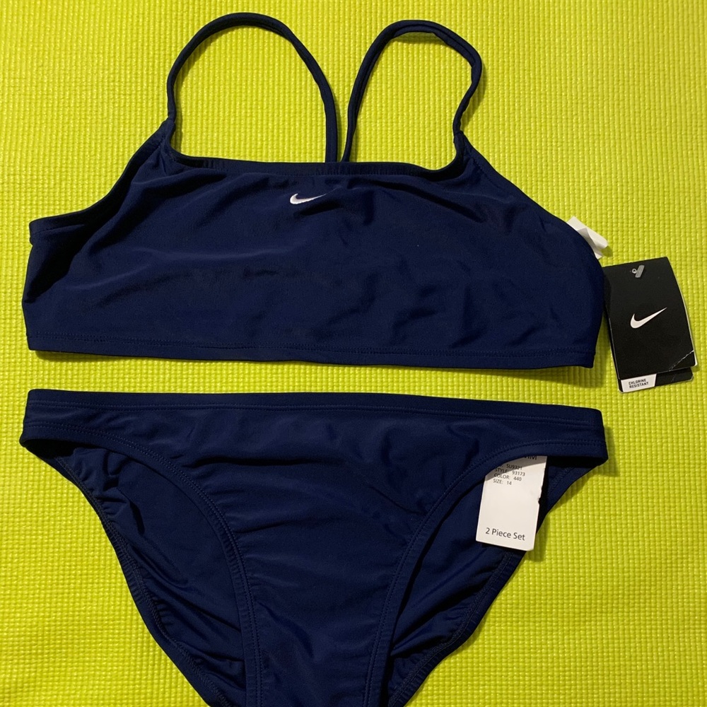 Two Piece Navy Nike Swimsuit *New With Tags*